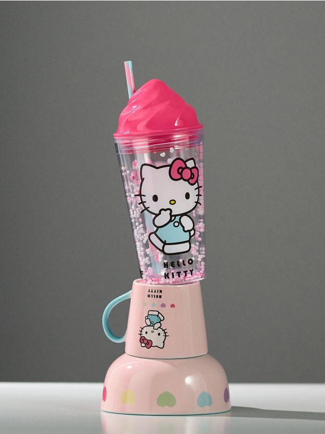 Sinsay - Cană cu capac și pai Hello Kitty - multicolor