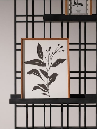 Ramka z roślinną grafiką