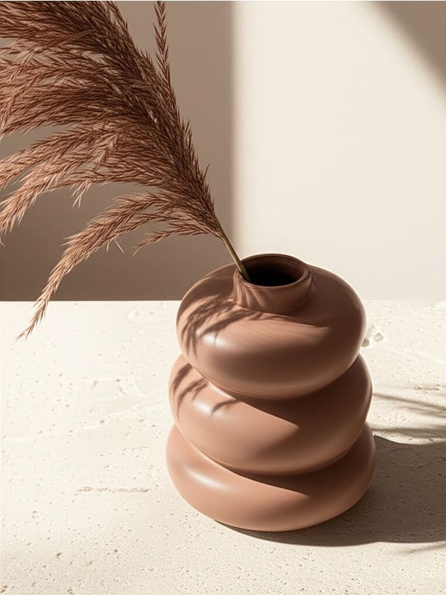 Sinsay - Vază ceramică - cafeniu