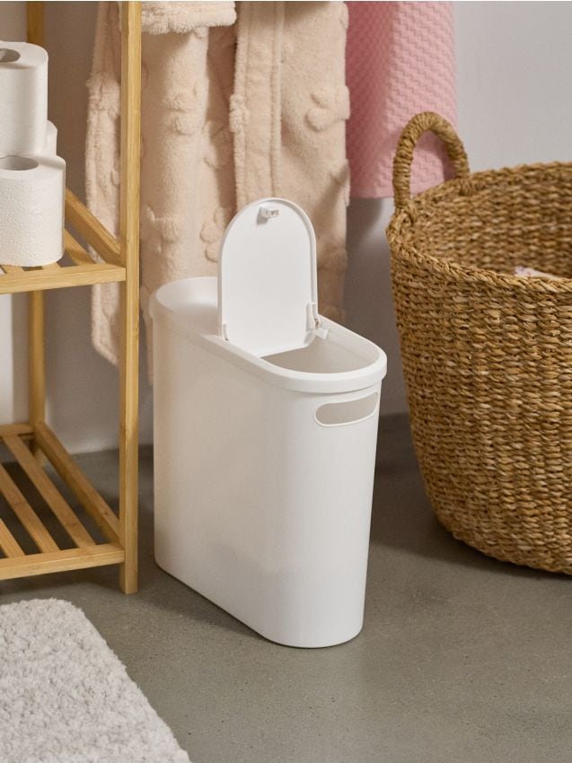 Sinsay - Kôš na odpadky s vekom - biela