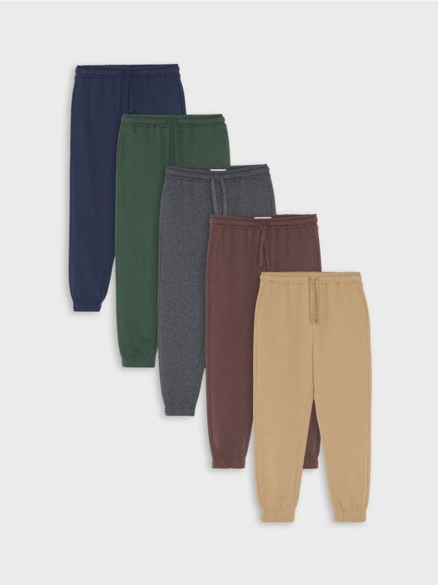 Sinsay - Pantaloni de trening cu bumbac set de 5 - multicolor