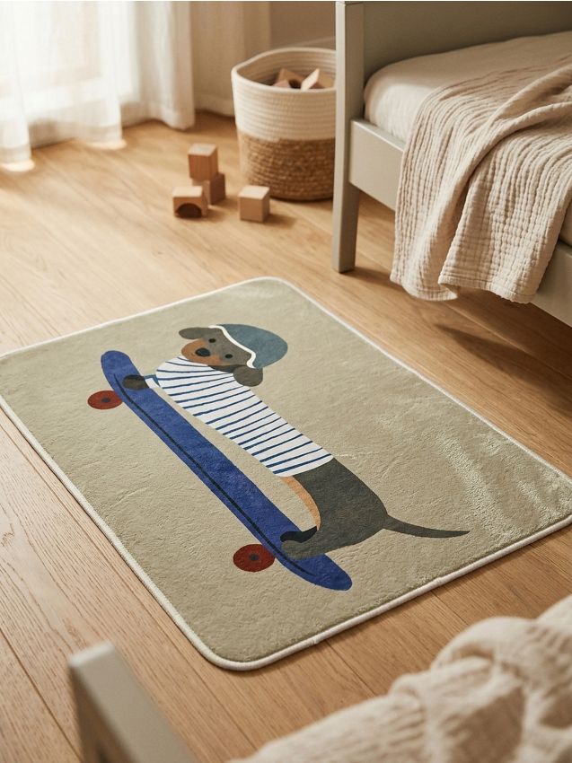 Sinsay - Covor cu motiv teckel - multicolor