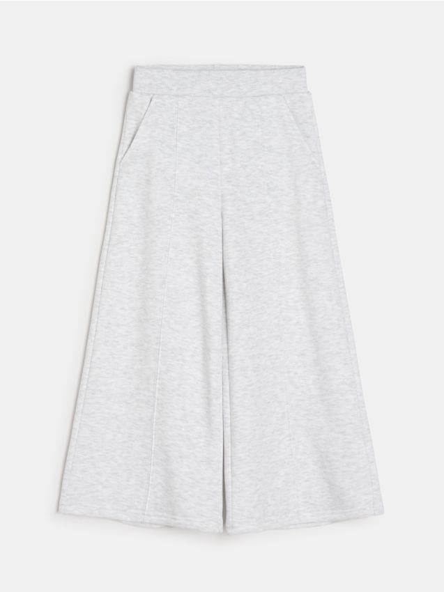 Sinsay - Pantaloni de trening cu crac larg - gri deschis