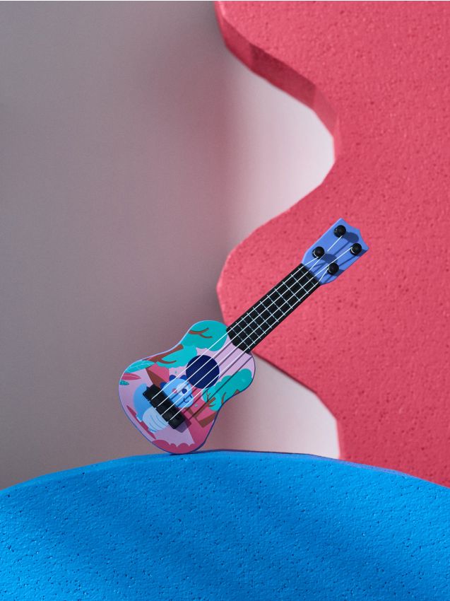Sinsay - Hudobná hračka gitara ukulele - červená