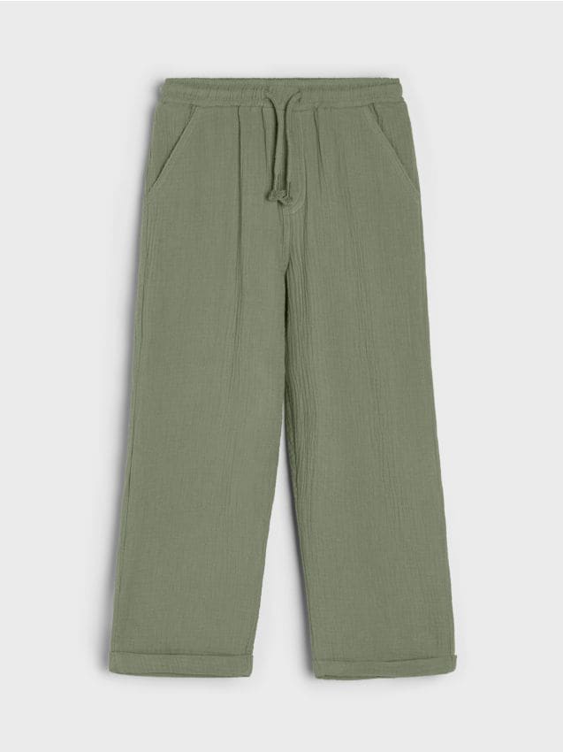 Sinsay - Jeansy straight leg - zielony