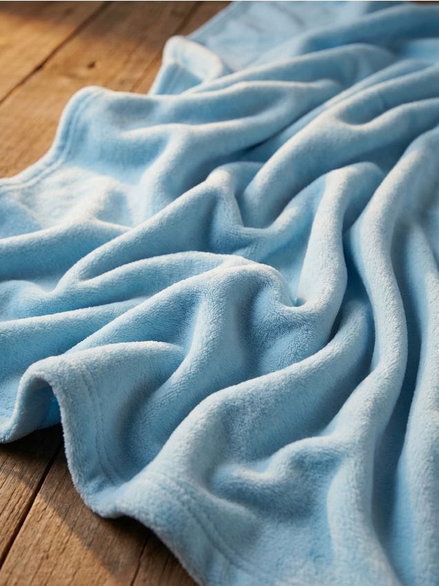 Sinsay - Pătură netedă - light blue