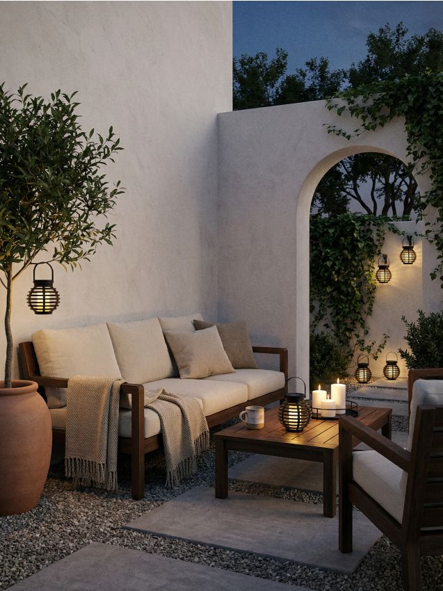 Sinsay - Lampion solar LED decorativ cu mâner - negru