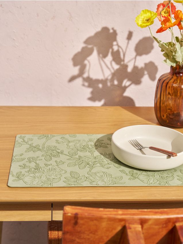 Sinsay - Suport de masă cu motiv vegetal - verde-pal