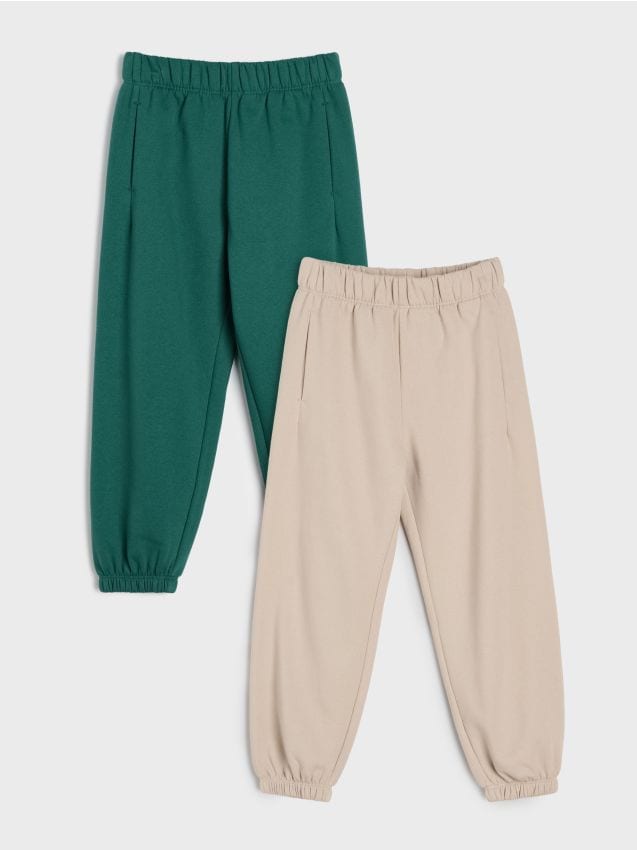 Sinsay - Pantaloni de trening jogger oversize 2 pack - multicolor