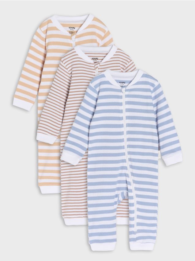 Sinsay - Pajacyki 3 pack - biały