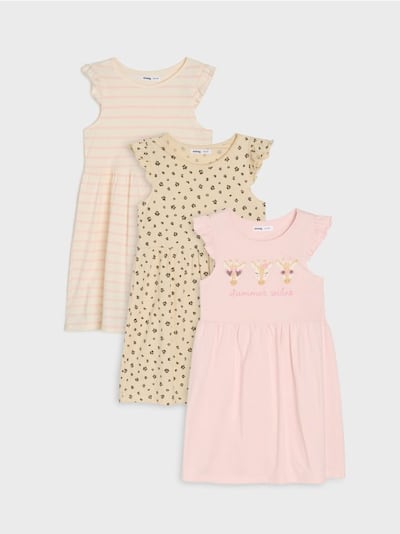 Kleid, 3er-Pack