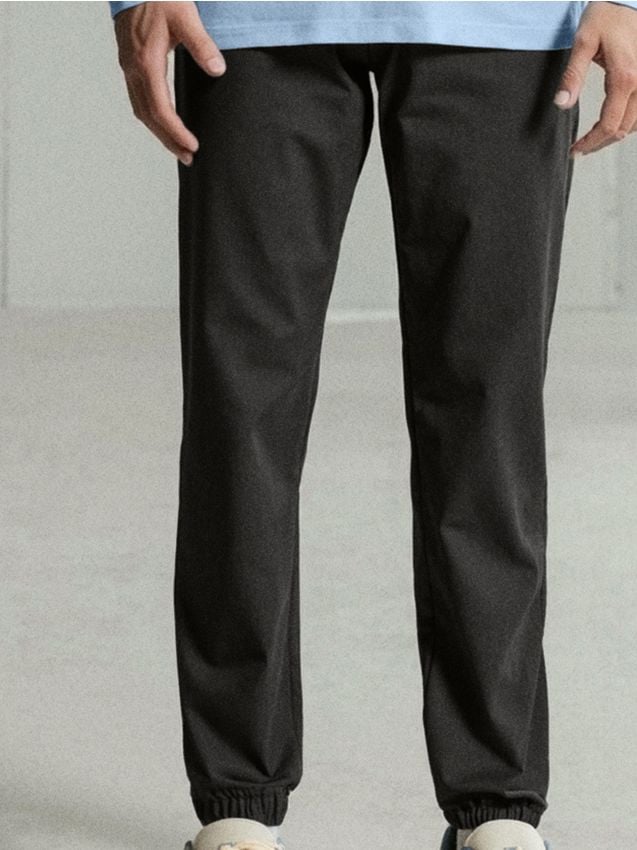 Sinsay - Pantaloni jogger - verde-închis