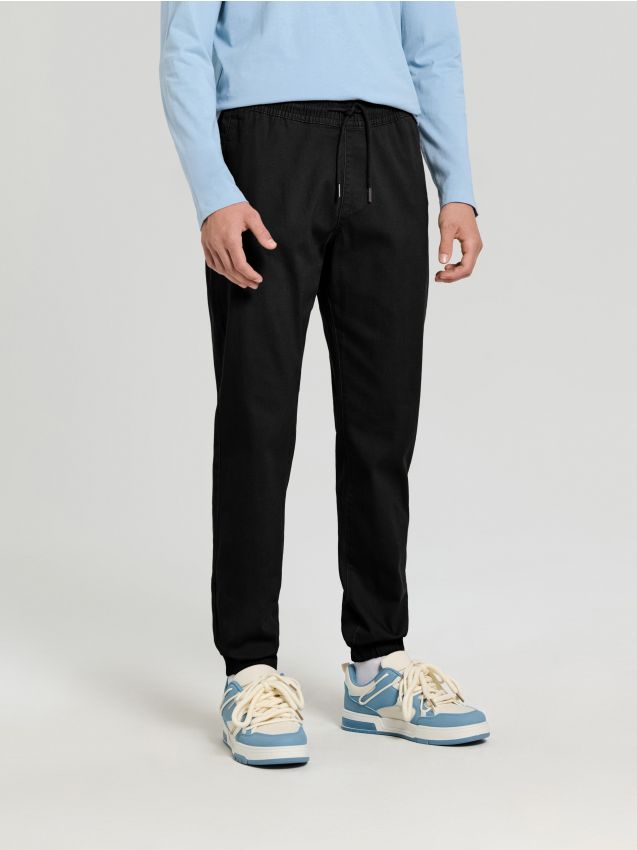 Sinsay - Pantaloni jogger - negru