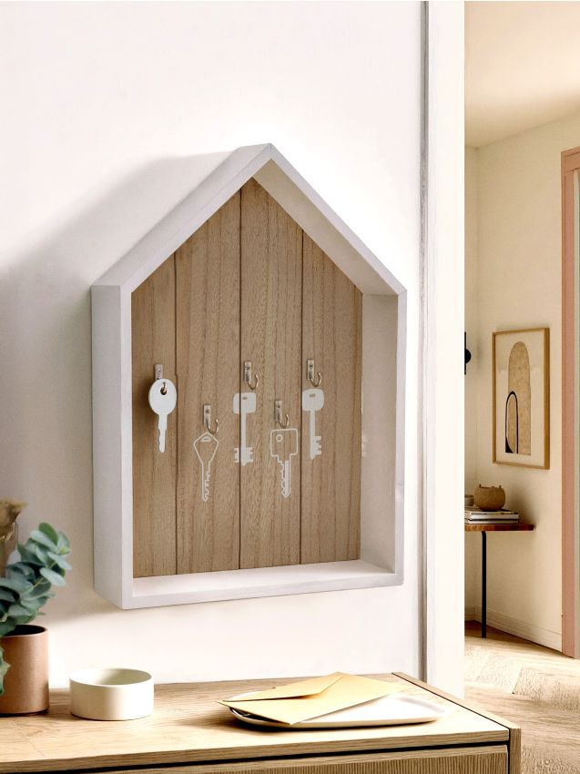 Sinsay - Nástenný organizér na kľúče - biela