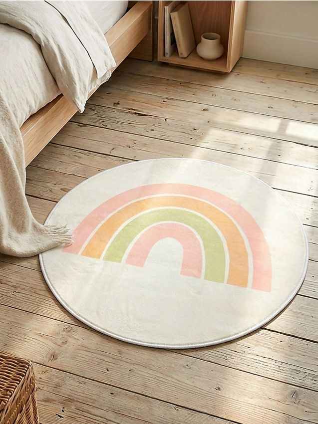 Sinsay - Covor rotund cu motiv curcubeu - multicolor