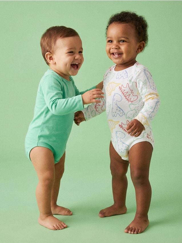 Sinsay - Set 2 body-uri din bumbac - alb