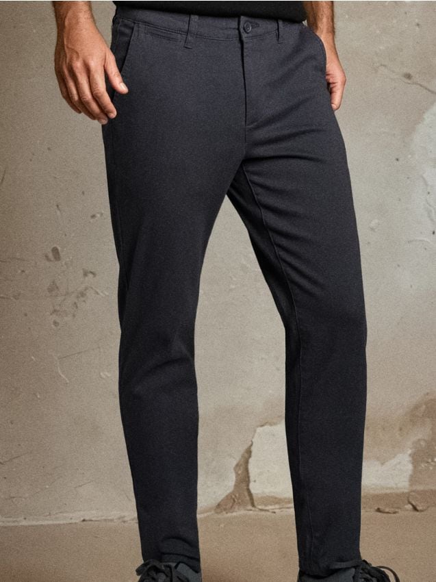 Sinsay - Spodnie chino slim - szary