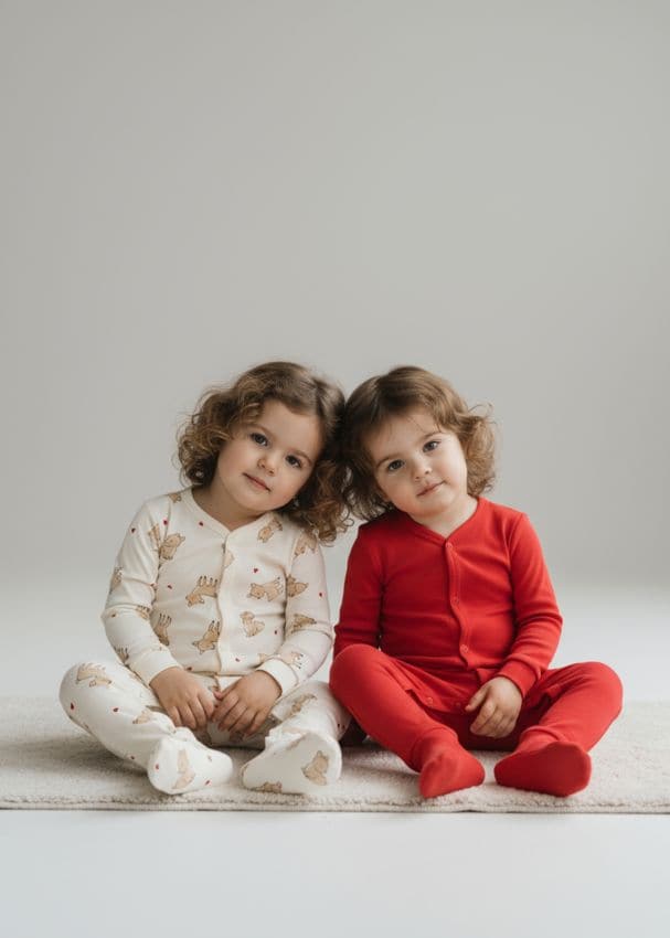 Sinsay - Súprava 2 bavlnených overalov - krémová