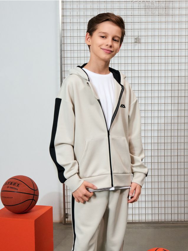 Sinsay - Hanorac sport cu fermoar Active - multicolor