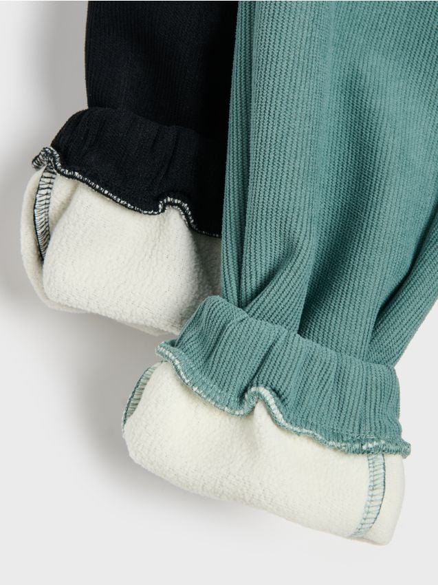 Sinsay - Pantaloni de trening jogger loose călduroși set de 2 - multicolor
