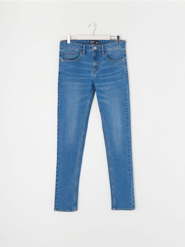 Sinsay - Blugi skinny - albastru