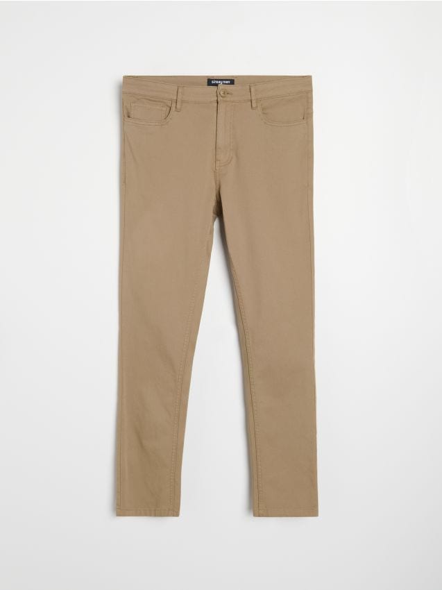 Sinsay - Pantaloni chino - gri-maroniu
