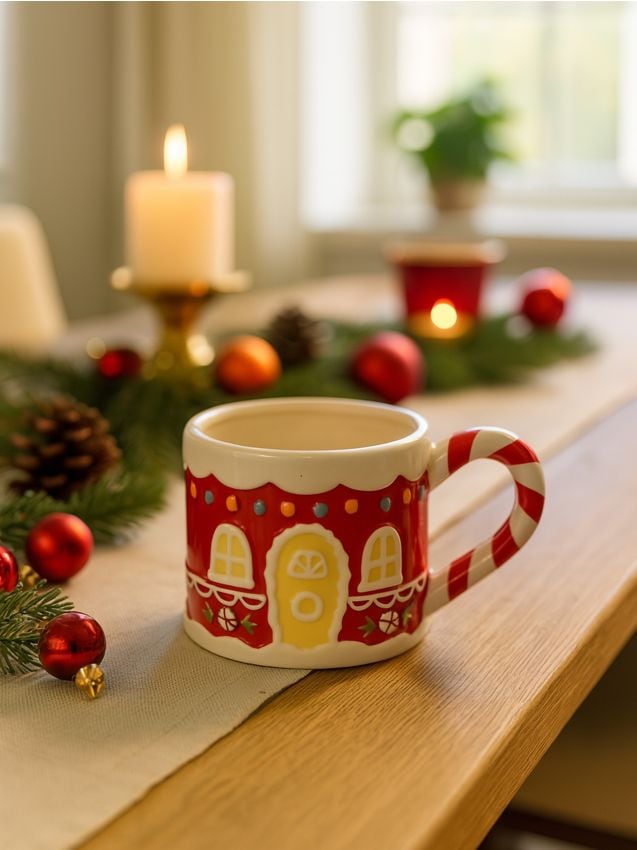 Sinsay - Hrnček so sviatočným motívom - červená