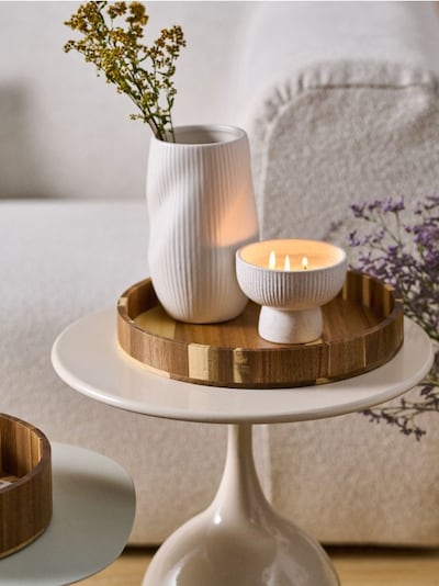 Drvena dekorativna tacna