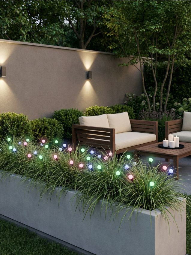 Sinsay - Lampă solară LED de grădină pentru înfipt în pământ - multicolor