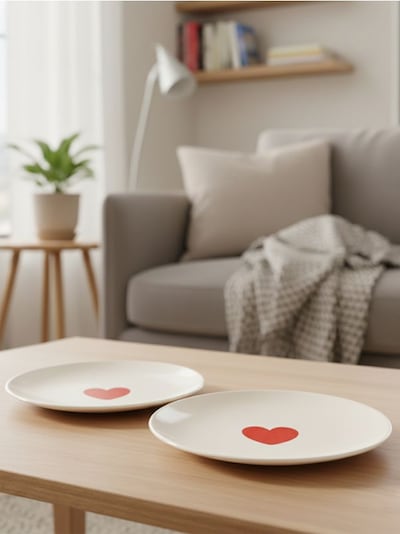 Керамічні тарілки, набір 2 шт.