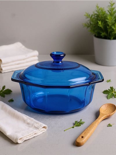 Жаростійкий посуд з кришкою