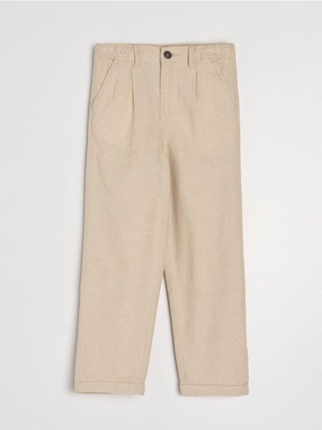 Sinsay - Blugi cu crac drept - bej