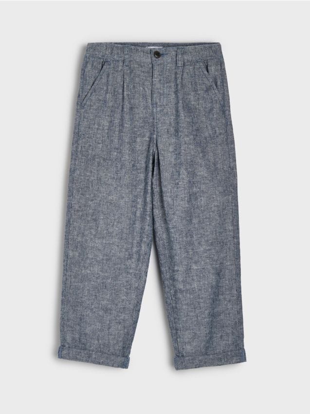 Sinsay - Blugi cu crac drept - albastru metalizat