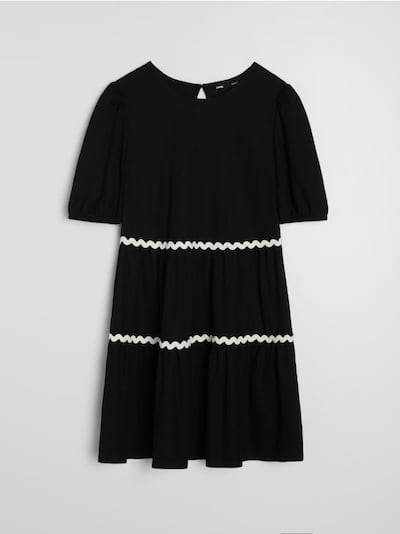 Mini babydoll kleit viskoosiga