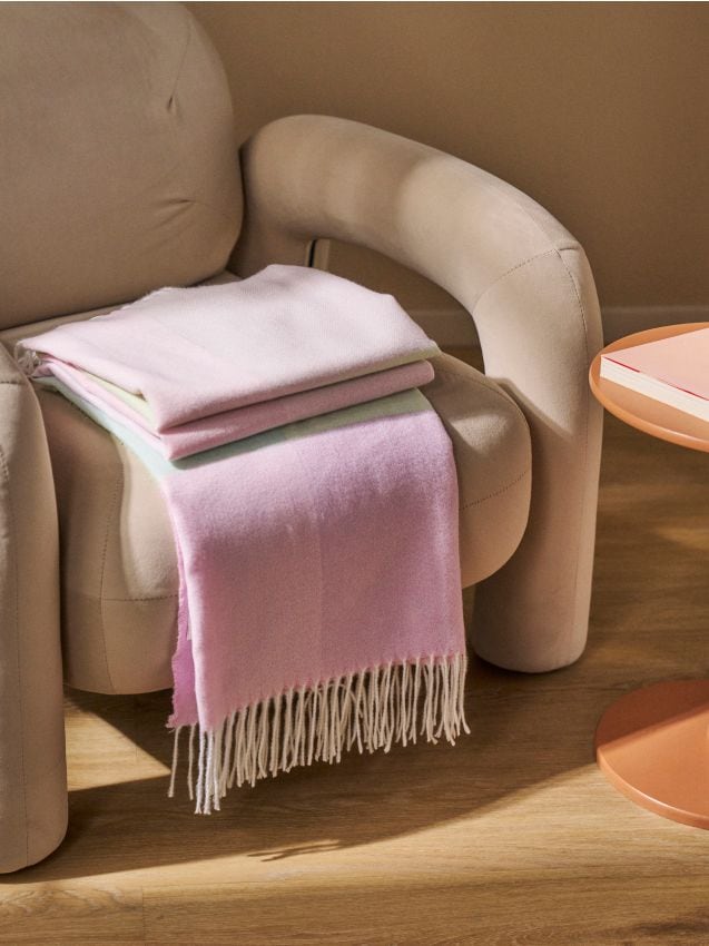 Sinsay - Pătură cu franjuri - multicolor