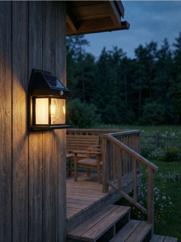 Sinsay - Lampă solară LED de perete - negru