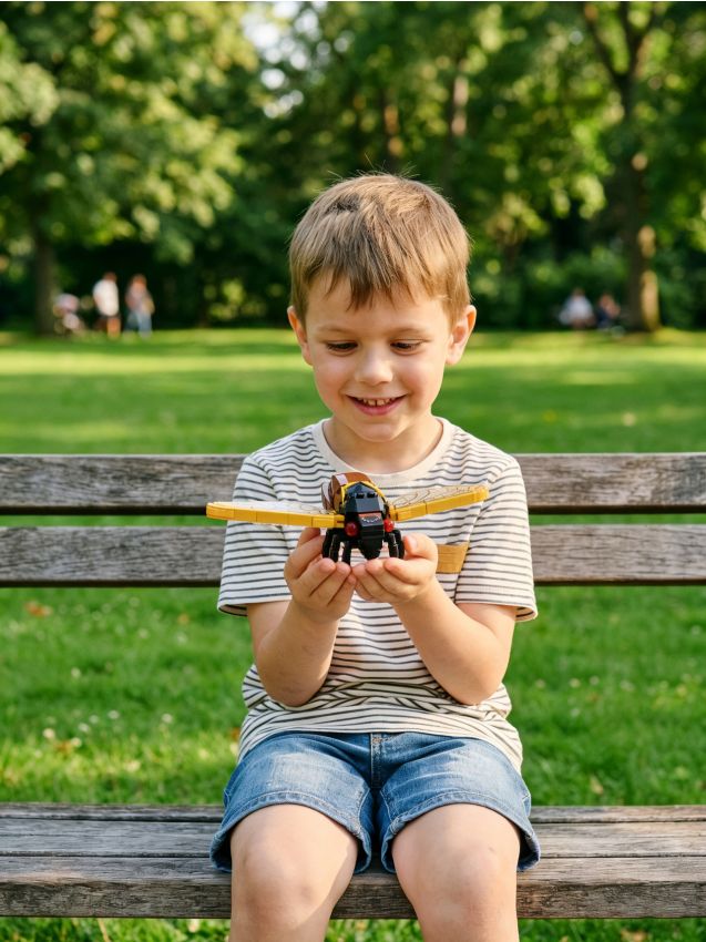 Sinsay - Blocuri de construcție – Lumea insectelor: Cicadă - multicolor