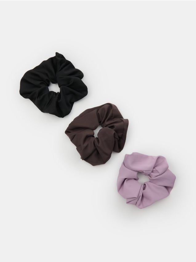 Sinsay - Elastice de păr scrunchie 3 pack - multicolor