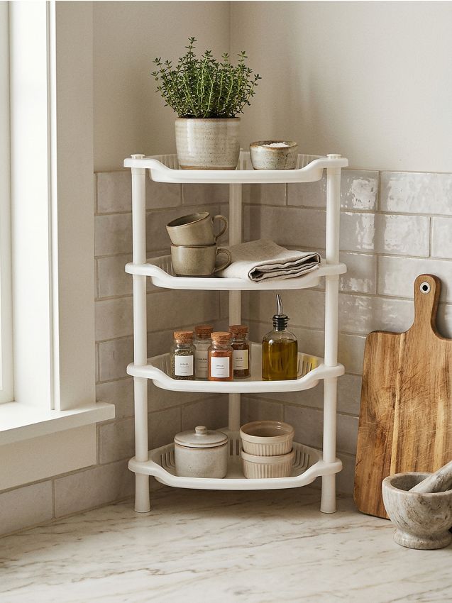 Sinsay - Raft de colț cu patru niveluri - alb