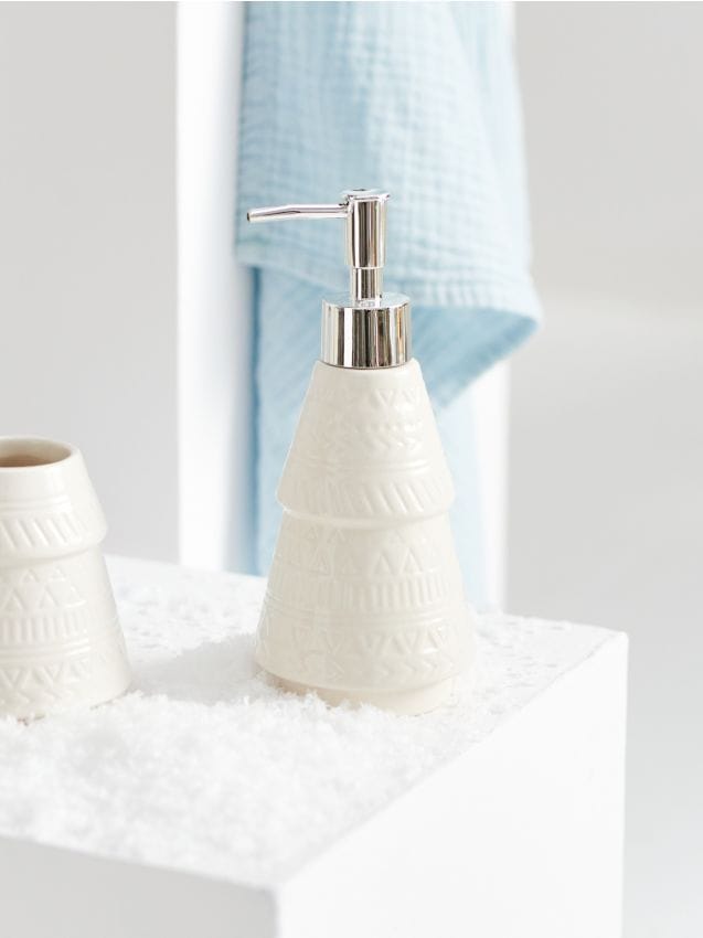 Sinsay - Dávkovač mydla v tvare vianočného stromčeka - biela