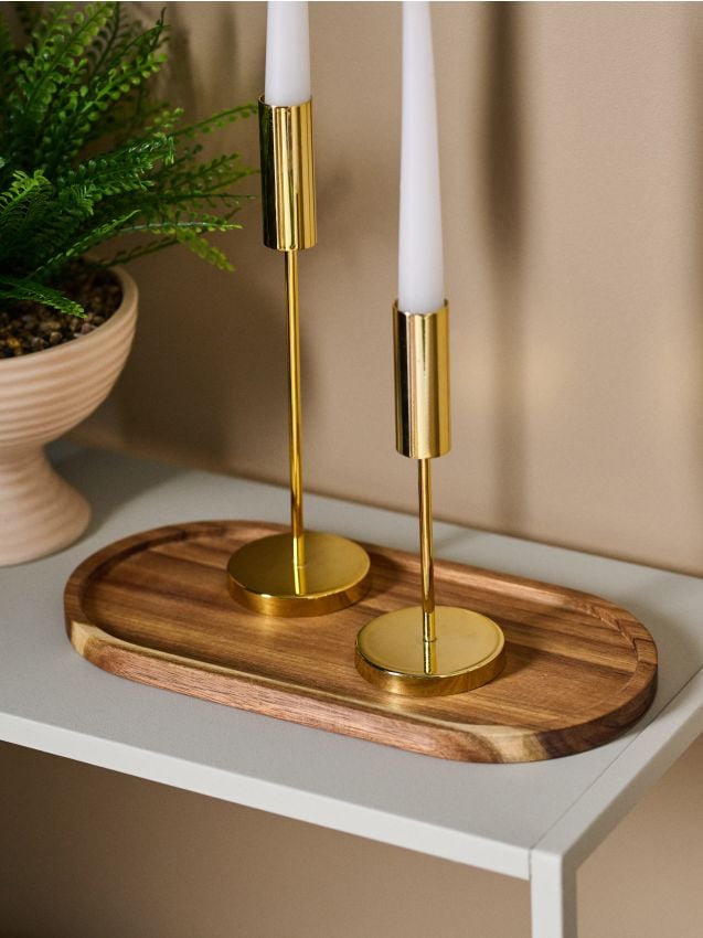 Sinsay - Tavă decorativă din lemn - bej