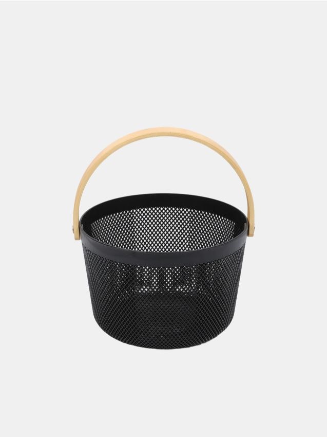 Sinsay - Coș de depozitare cu mâner - negru