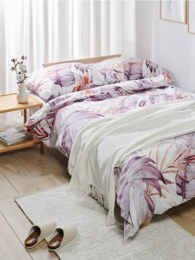 Rapport Panel Bettwäsche-Set Aus Samt, Cremefarben - Super Weich Fürs Einzelbett