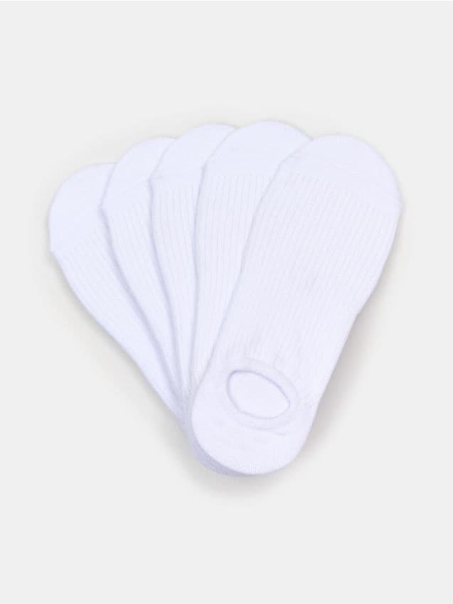 Sinsay - Skarpetki stopki 5 pack - biały