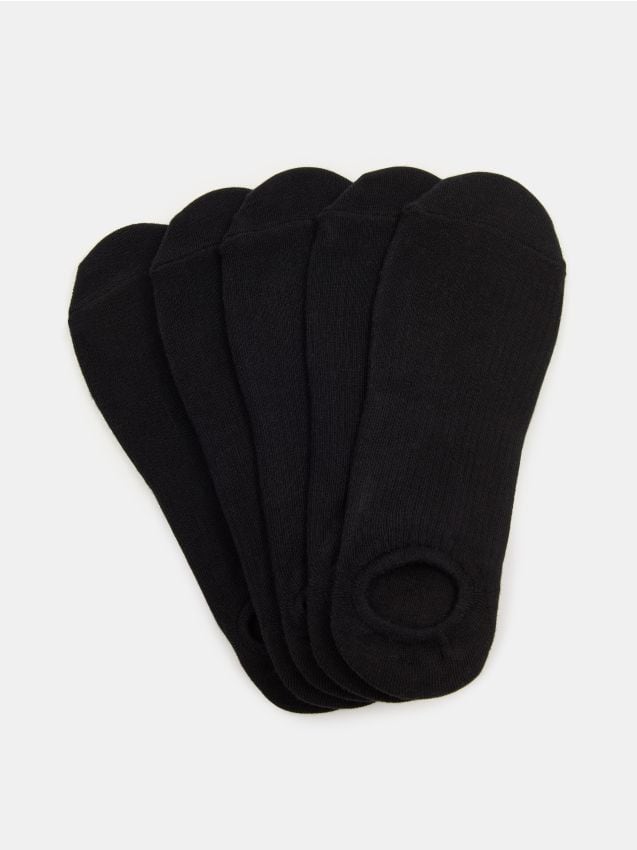Sinsay - Skarpetki stopki 5 pack - czarny
