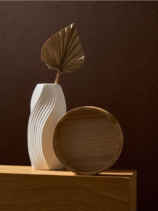 Sinsay - Castron decorativ din lemn - crem