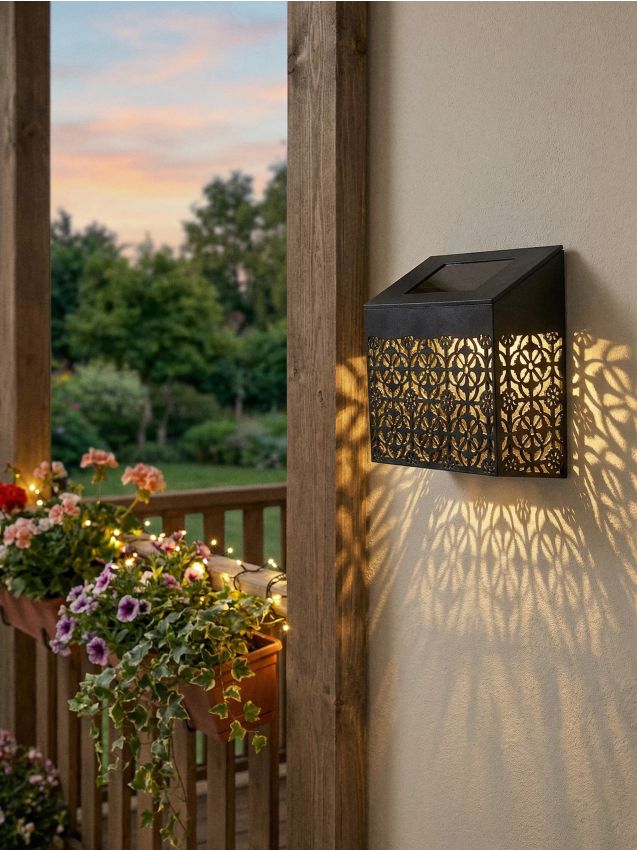 Sinsay - Lampă solară de perete - negru