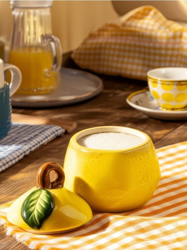 Sinsay - Recipient pentru zahăr - galben