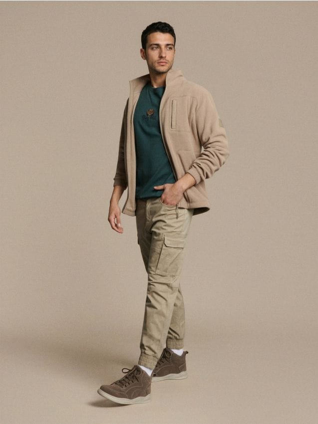 Sinsay - Pantaloni cargo - bej