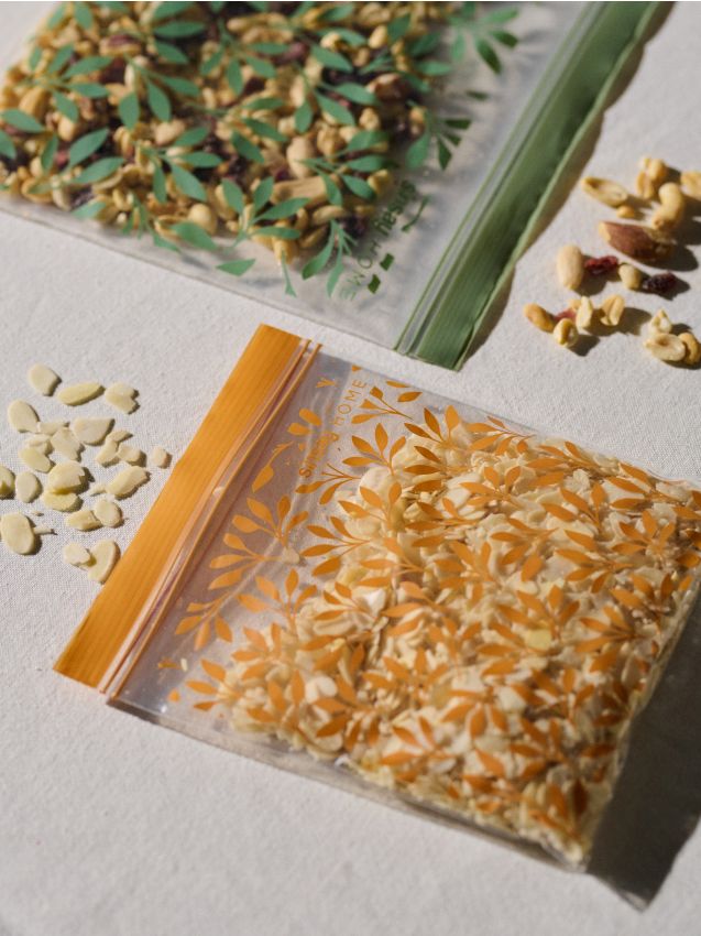 Sinsay - Set de pungi pentru alimente cu motiv vegetal 40 pack - multicolor